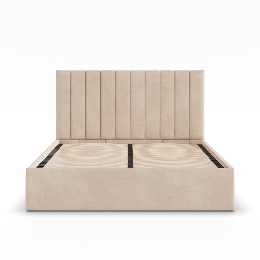 AGroup Čalouněná postel POLLA 140 x 200 cm Barva látky Trinity: (2302) Krémová