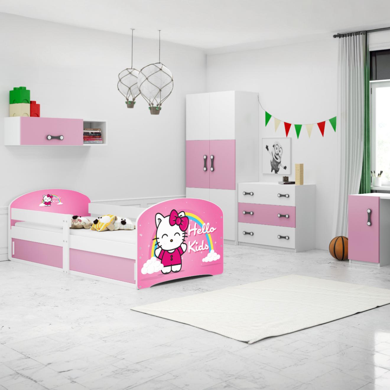 SMB Dětská postel LULU, 80x160 cm Dekor: Grafit