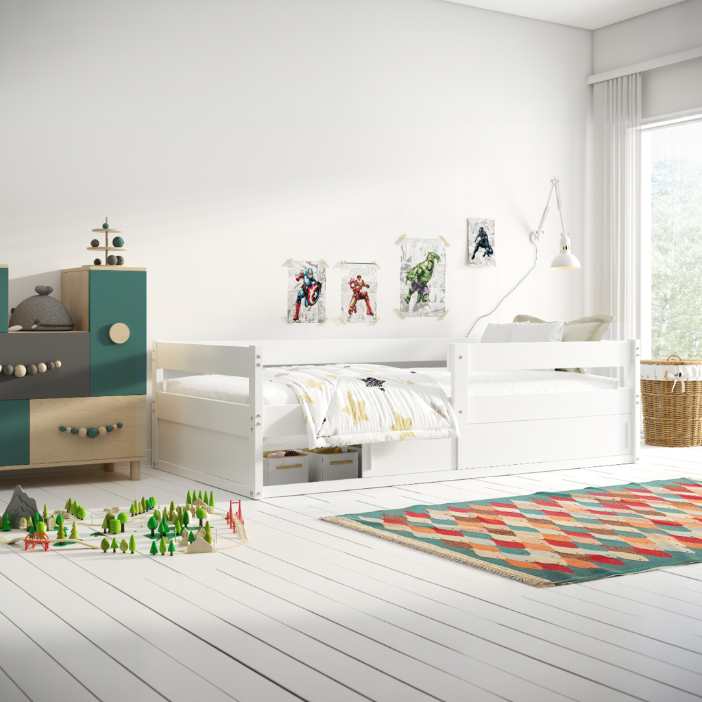SMB Dětská postel BRUNO, 80x160 cm Dekor: Borovice