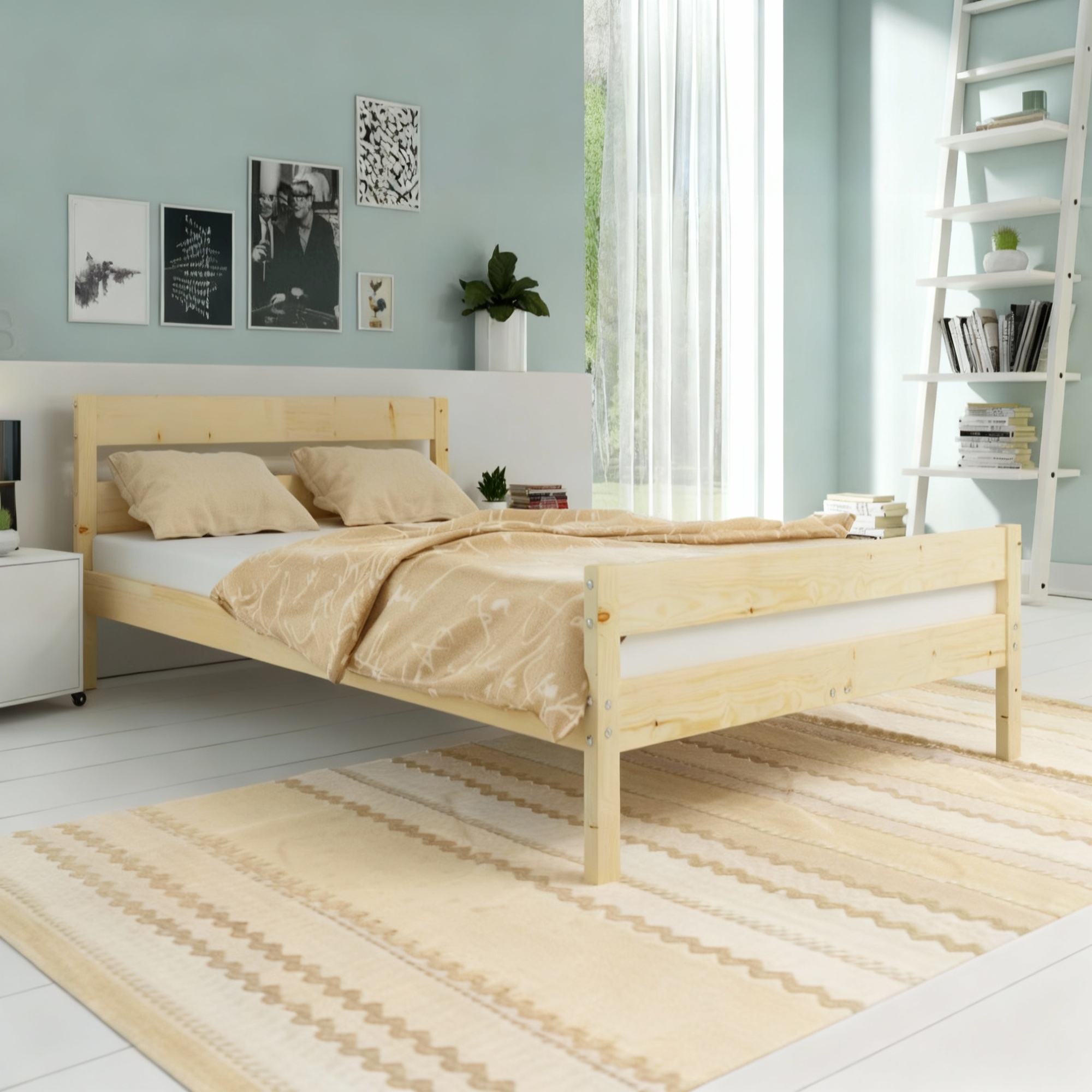 SMB Postel z masivu OLA, 160x200 cm