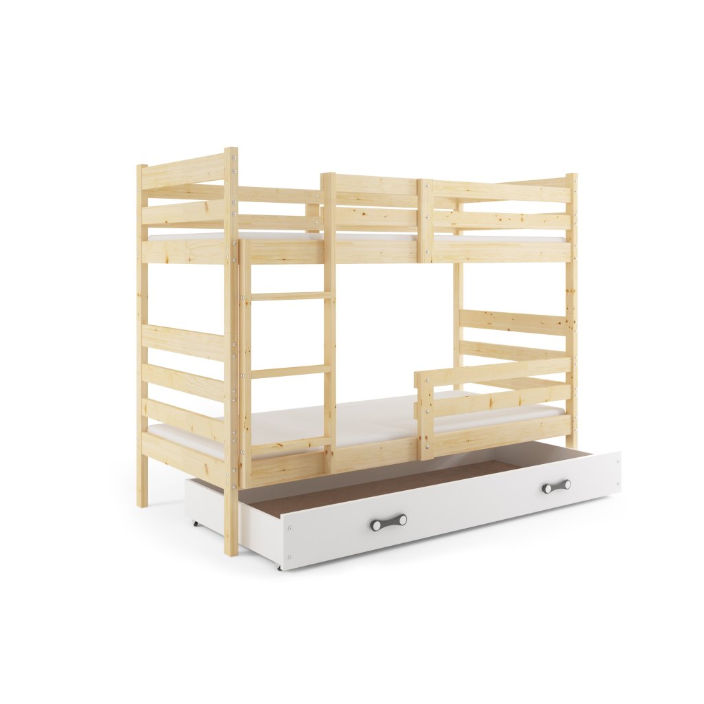 SMB Dětská patrová postel ELON, 190x90 cm Příplatkové varianty: Se šuplíkem
