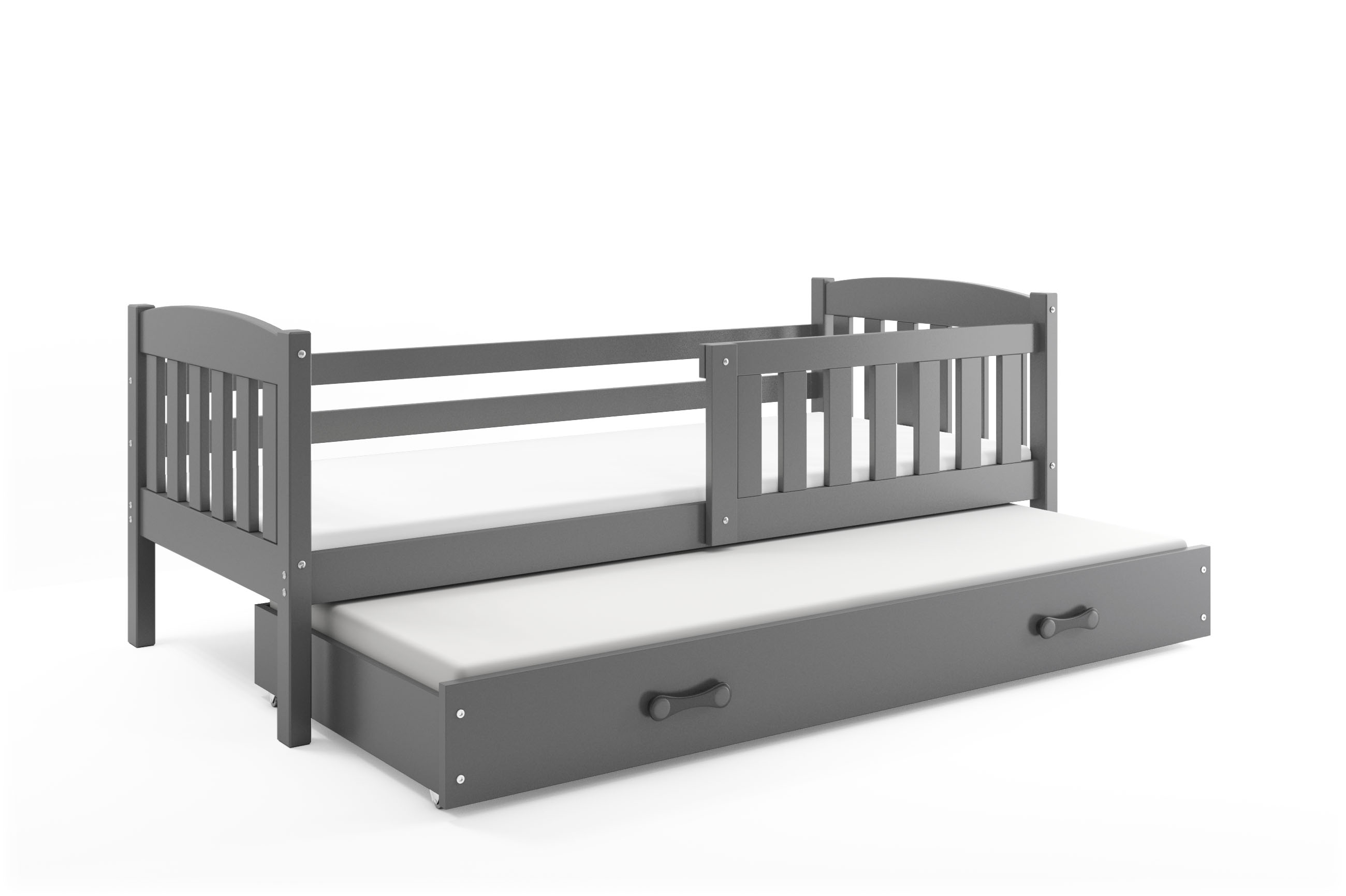 SMB Dětská postel s přistýlkou JAKE 2, 90x190 cm Dekor: Grafit, Barva šuplíku: Grafit