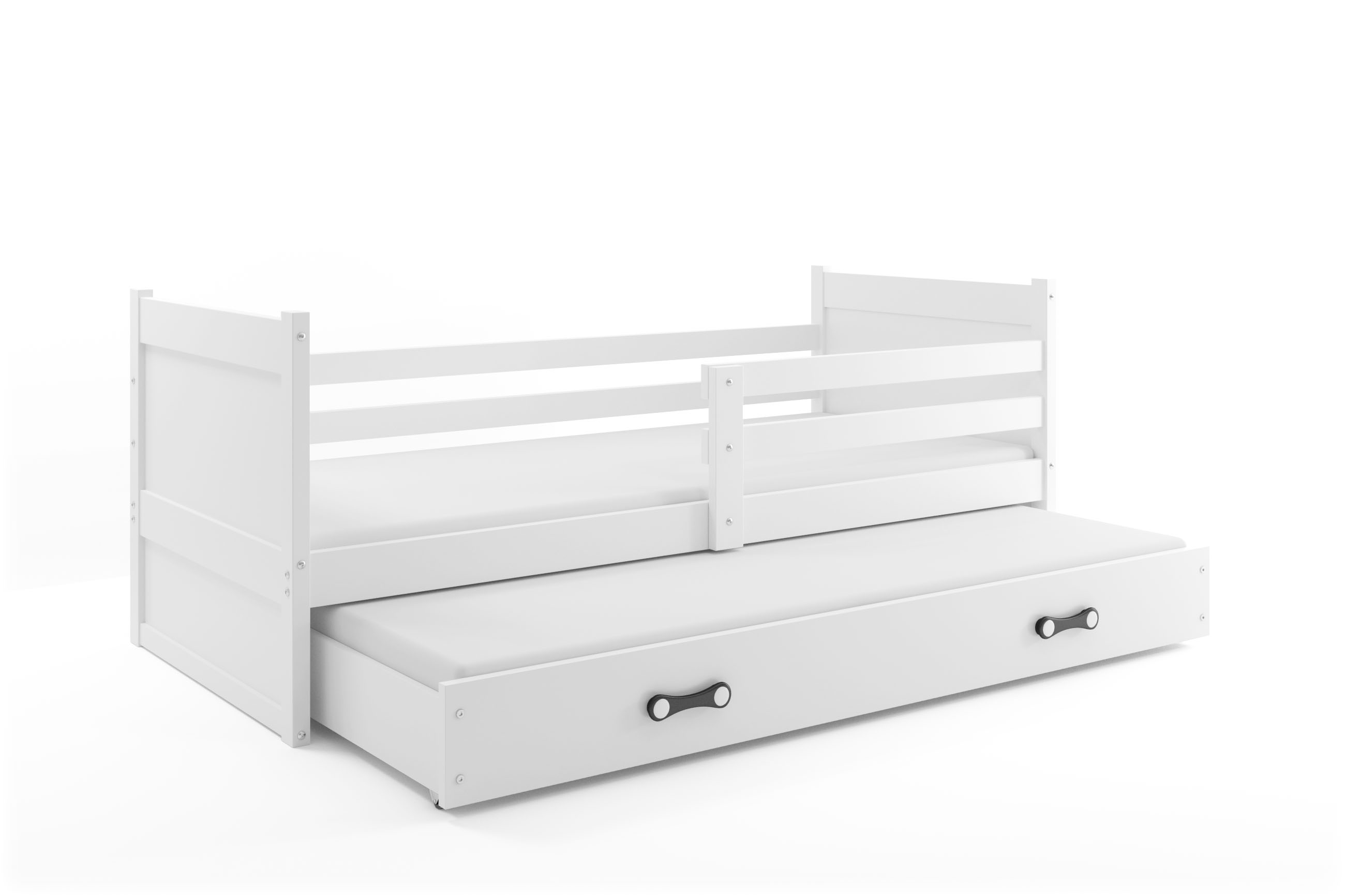 SMB Dětská postel s přistýlkou RICK 2, 90x200 cm Dekor: Bílá, Barva šuplíku: Bílá