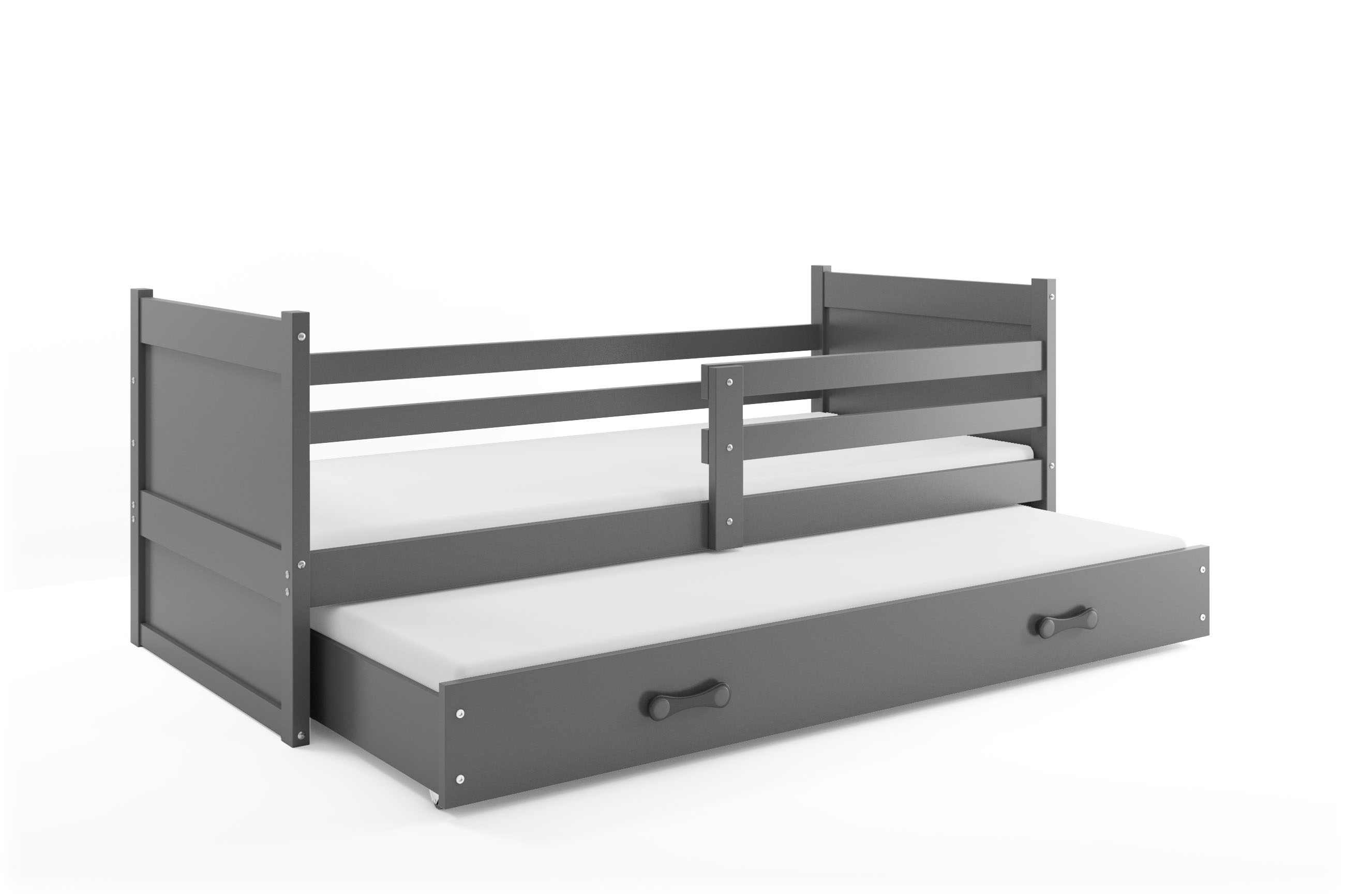 SMB Dětská postel s přistýlkou RICK 2, 90x200 cm Dekor: Grafit, Barva šuplíku: Grafit