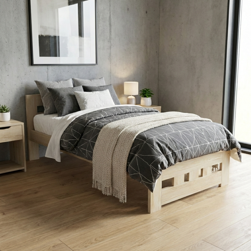 DJM Postel z Masivu MONTEVERO, 90x200 cm