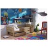 Postel masiv Majka 200x90 cm + matrace + šuplíky