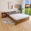 Postel masiv Evropa dub 120 x 200 cm+matrace PUR T-25+rošt