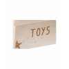 Dřevěný box na hračky - Toys gravír velký