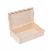 Dřevěná krabička - 28x16x8 cm, Přírodní