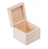 Dřevěná krabička - 10x10x8 cm, Přírodní