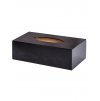 Dřevěná krabička na kapesníky - 26x14x8 cm, Černá