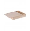 Dřevěná krabička s posuvným víkem - 32x27x6 cm, Přírodní