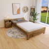 Postel Evropa 120 x 200 cm barva dub