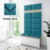 Předsíňová stěna s čalouněnými panely Trinity - Tyrkysová