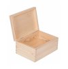 Dřevěná krabička zavírací 22x16x10,5 cm, Přírodní