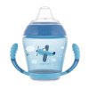 Canpol babies Nevylévací hrneček se silikonovým pítkem 230ml TOYS modrý