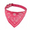obroza bandamka dla psa z chusta rozowa