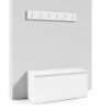 Szafka na buty z wieszkami EMI 100 komplet biały Shoe cabinet Emi 100 set white