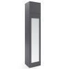 szafa 45 z nadstawką graifit z lustrem graphite wardrobe 45 with top cabinet with mirror