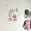 0112774 samolepky na zed medvidek na mesicku