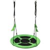 S418 Green nest swing with flags