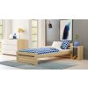 Postel Marek 90/200 cm + matrace 16cm - masiv 3,5 cm