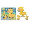 Puzzle drewniane ukladanka kaczuszka kaczka 102941