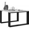 Konferenční stolek LOFT MINI - Bílá / Černá