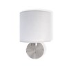 Nástěnné osvětlení Tomi 1xE27 Max.40W - Satén / Bílá