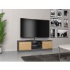 Stolek pod televizi RTV MALVA 120 cm - Antracit / Dub artisan
