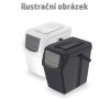Sada 4 odpadkových košů SORTIBOX II antracit, objem 4x25L