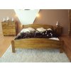 Postel Roxana 160 x 200 cm barva dub + matrace Vitality
