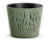 Květináč SANDY ROUND ECO WOOD zelený 12,8cm