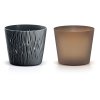 Květináč SANDY ROUND ECO WOOD antracit 12,8cm