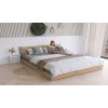 Postel z masivu Iris 120x200 cm, Šedá/Dub Artisan