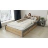 Postel z masivu Iris 80x200 cm, GRAFIT/Dub Artisan