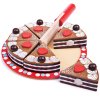 Dřevěné hrací jídlo - Krájecí čokoládový dort