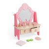 Dřevěný kosmetický stolek růžový