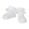 skarpety niemowlece bawelniane z falbanka biale 3pak