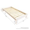 Postel Adam 90 x 200 cm masiv borovice + matrace Superflex