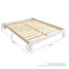Postel Adam 140 x 200 cm dub masiv borovice + matrace Superflex