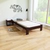Postel Adam 90 x 200 cm ořech masiv borovice + matrace Superflex