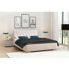 Čalouněná postel ELEGANT 120x200 cm s dřevěným úložným prostorem, Trinity 2301