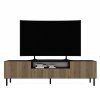 Skříňka RTV KAMA SLIM 160 cm, černá / dub artisan
