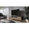 Skříňka RTV KAMA SLIM 160 cm, černá / dub artisan