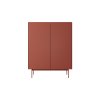 Piaski 23 07 13 Color Szafa ceramic red dab linea front biale tlo