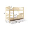 Dětská patrová postel ELON 1, 190x90 cm
