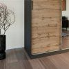 Posuvná šatní skříň se zrcadlem MONTAIRE 250 cm