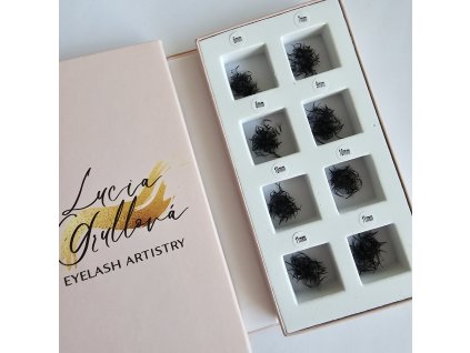 Vejáriky sypané 7D čierne