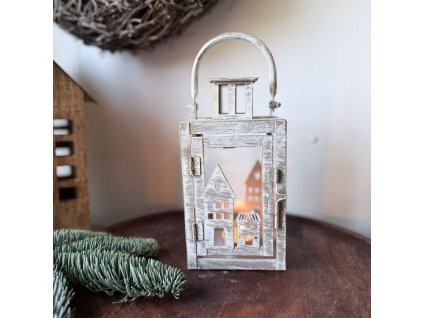 Lucerna motiv domečky